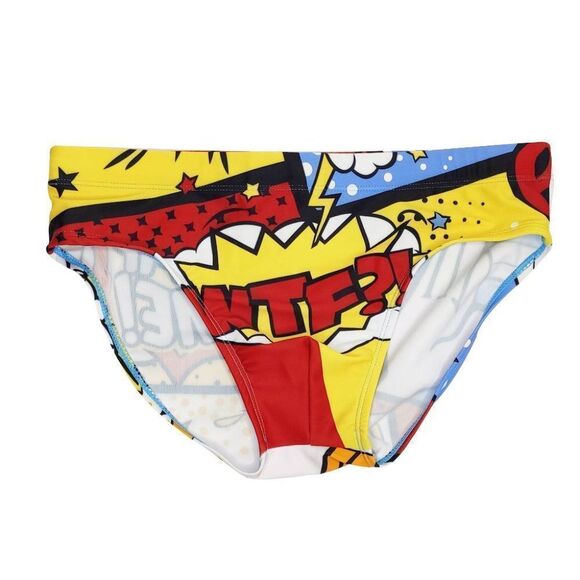 Men' s Padded Naughty Speedo Swim Briefs Pouch Enhancing WTF Swimwear Size XL - Picture 8 of 10